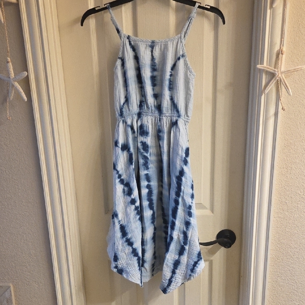 GAP Blue Tie-Dye Dress